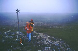 Aufstieg entlang der Loipe