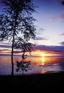 Sonnenuntergang auf Manamansalo