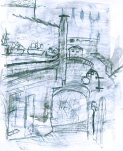 Kleine Gasse mit Tor